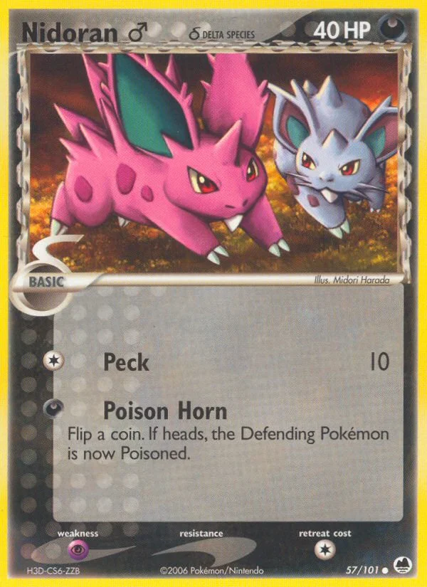 Nidoran ♂ δ · Dragon Frontiers