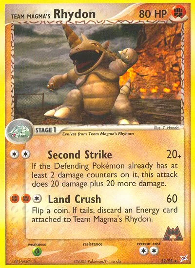 Team Magma's Rhydon · Team Magma vs Team Aqua