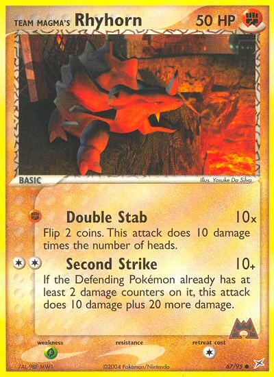 Team Magma's Rhyhorn · Team Magma vs Team Aqua
