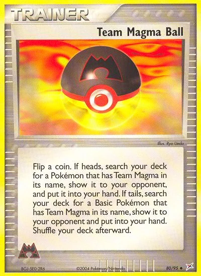 Team Magma Ball · Team Magma vs Team Aqua