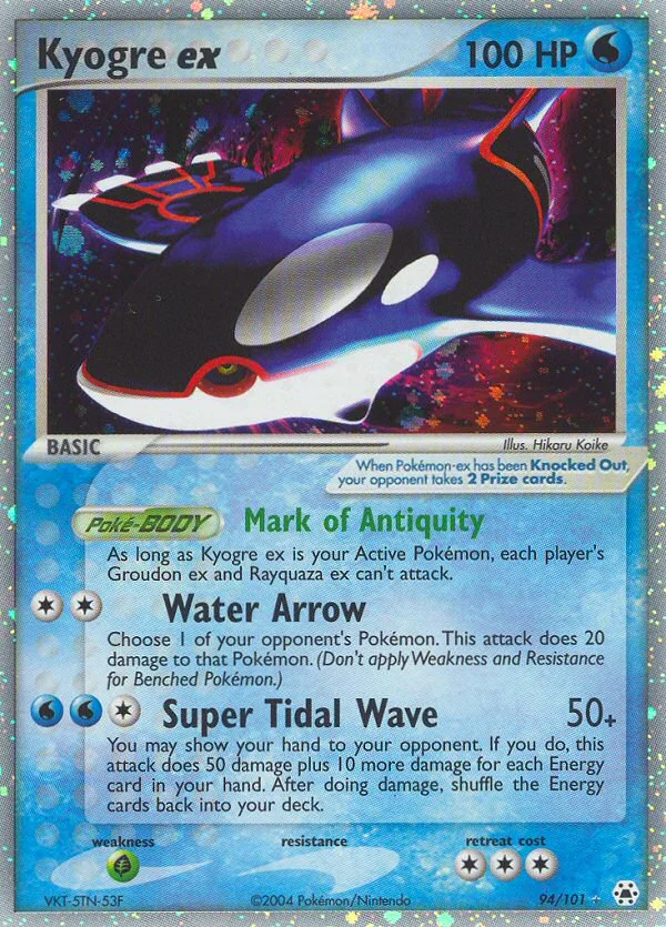 Kyogre ex · Hidden Legends