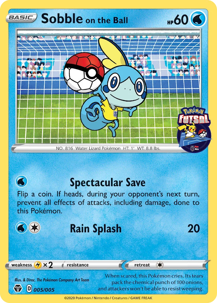 Sobble on the Ball · Pokémon Futsal Collection
