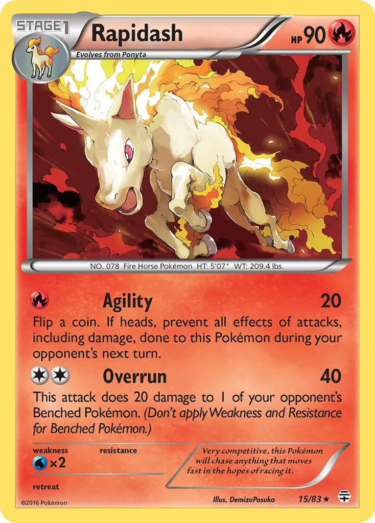 Rapidash · Generations