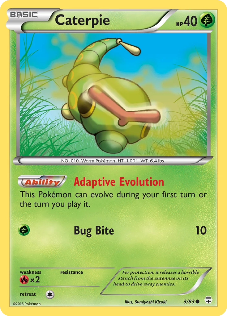Caterpie · Generations