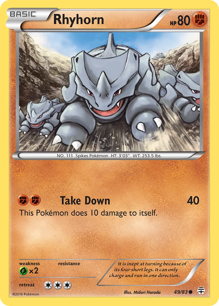 Rhyhorn · Generations