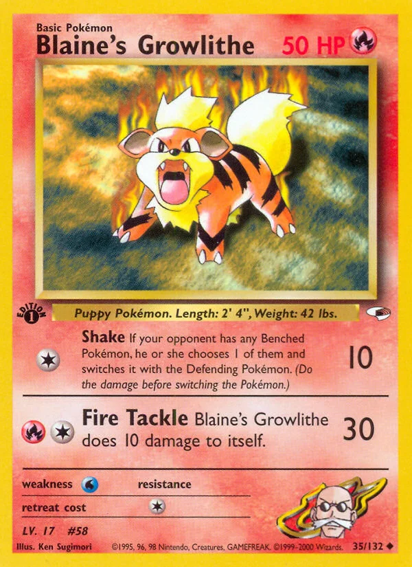 Blaine's Growlithe · Gym Heroes