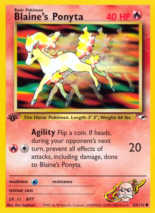 Blaine's Ponyta · Gym Heroes