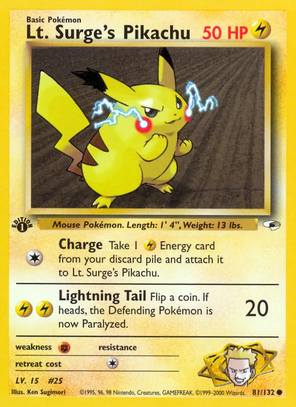 Lt. Surge's Pikachu · Gym Heroes