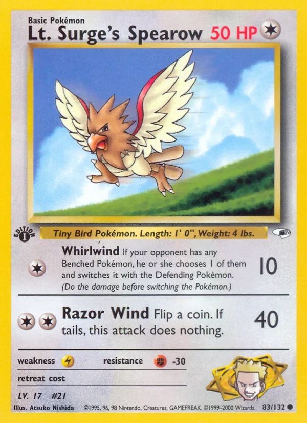 Lt. Surge's Spearow · Gym Heroes