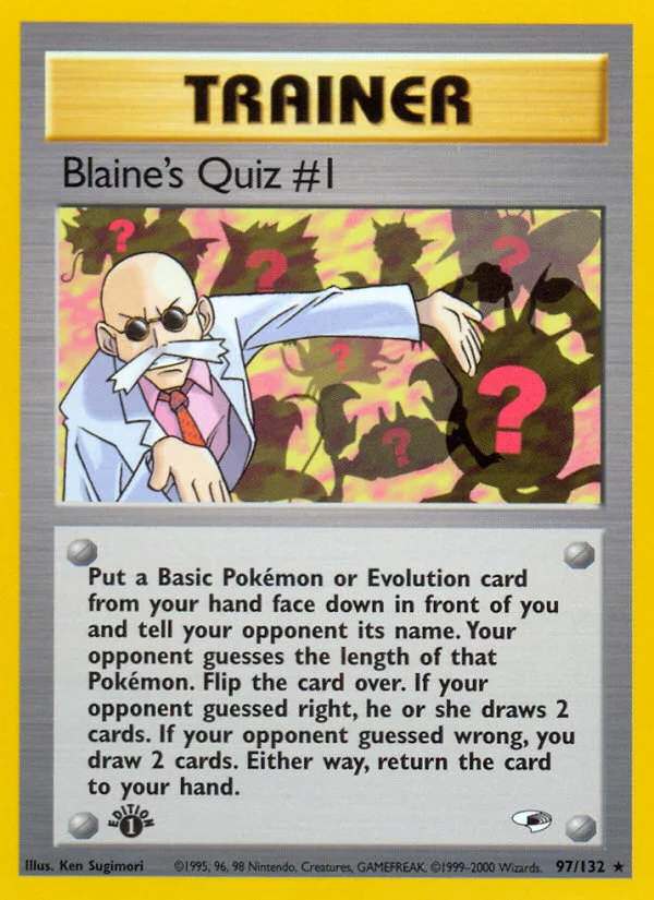 Blaine's Quiz #1 · Gym Heroes