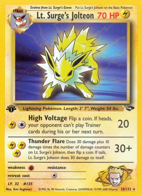 Lt. Surge's Jolteon · Gym Challenge