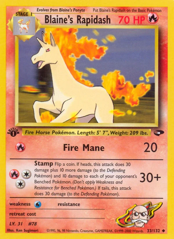 Blaine's Rapidash · Gym Challenge