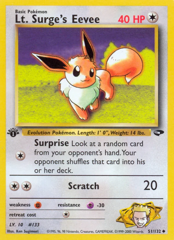 Lt. Surge's Eevee · Gym Challenge