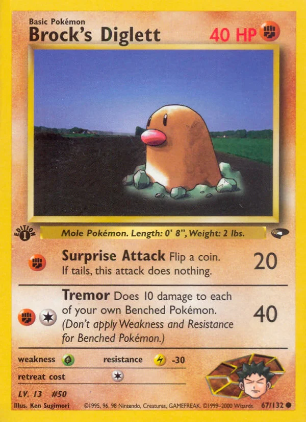 Brock's Diglett · Gym Challenge