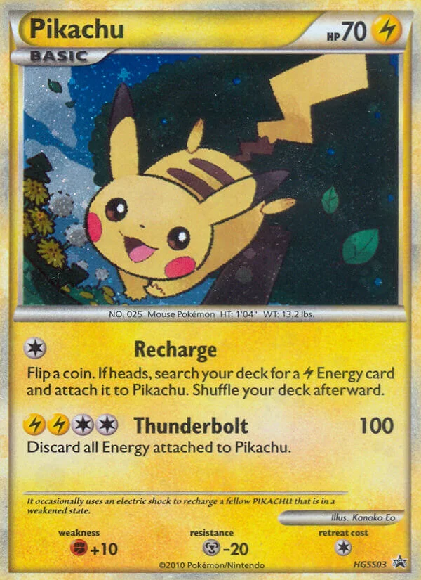 Pikachu · HGSS Black Star Promos
