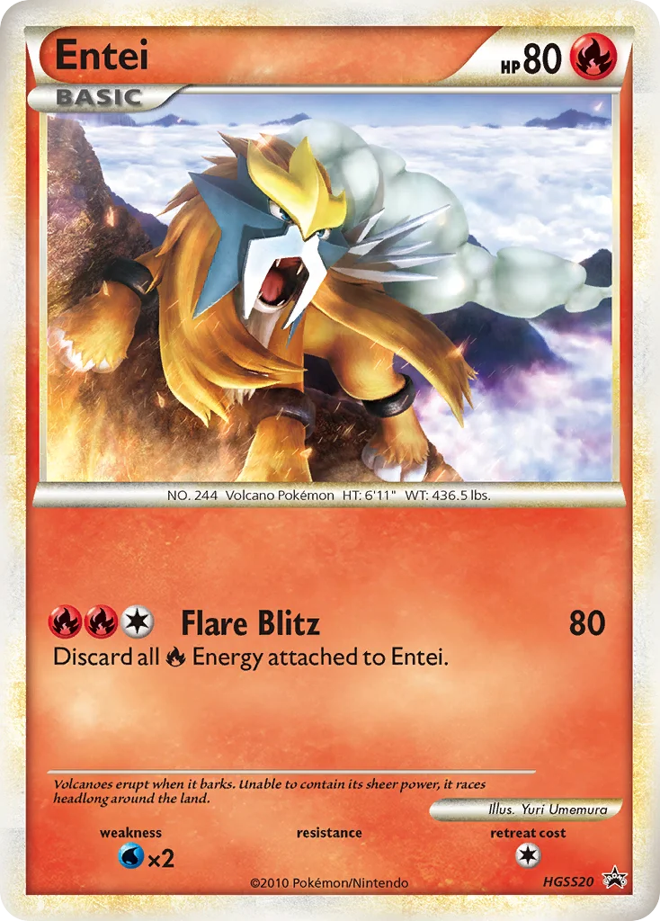 Entei · HGSS Black Star Promos