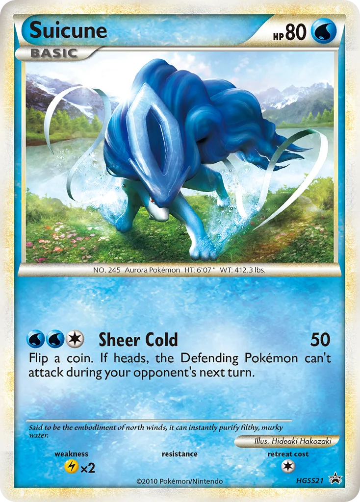 Suicune · HGSS Black Star Promos