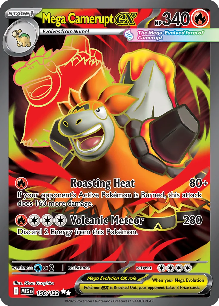 Mega Camerupt ex · Mega Evolution