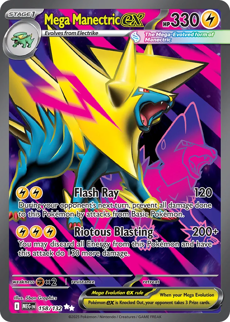 Mega Manectric ex · Mega Evolution