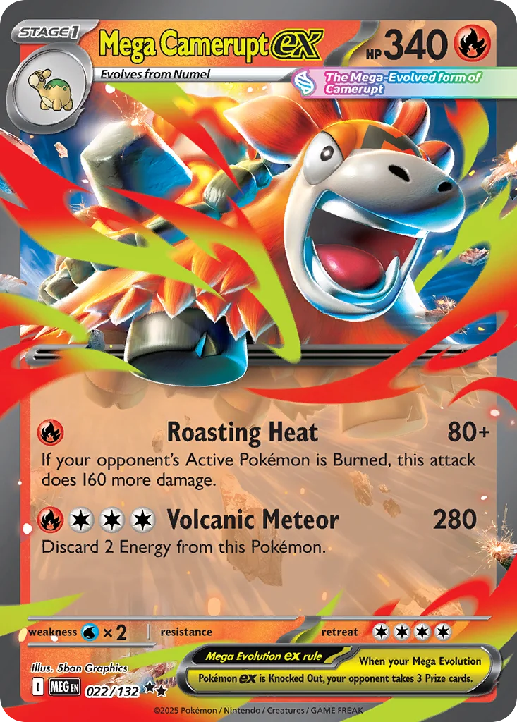 Mega Camerupt ex · Mega Evolution