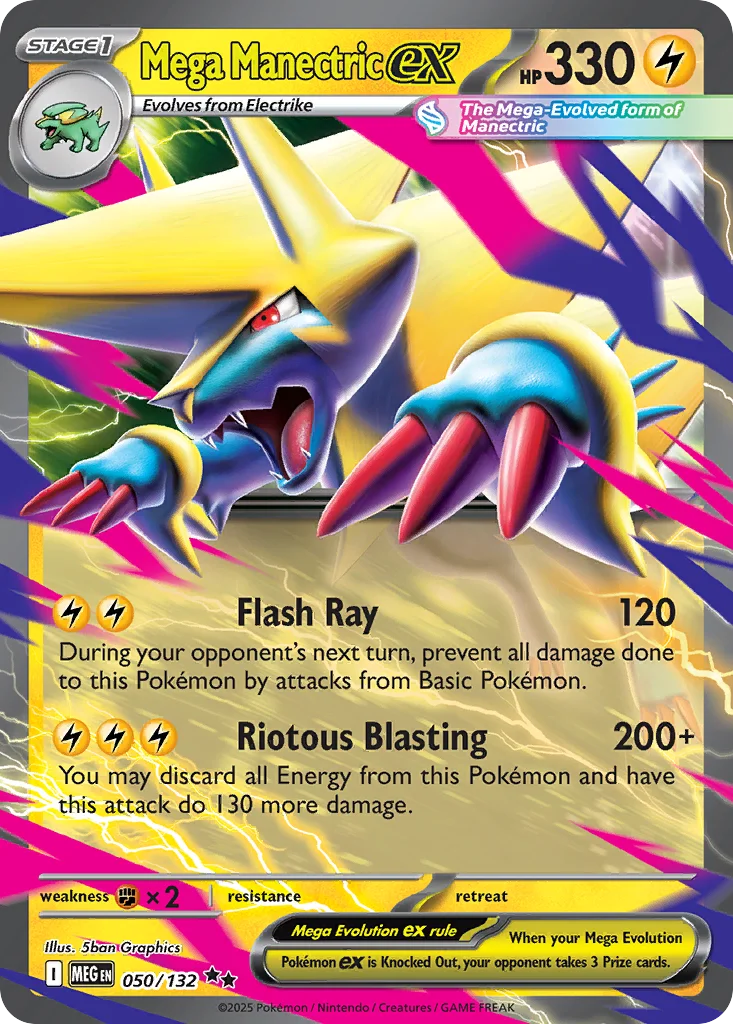 Mega Manectric ex · Mega Evolution