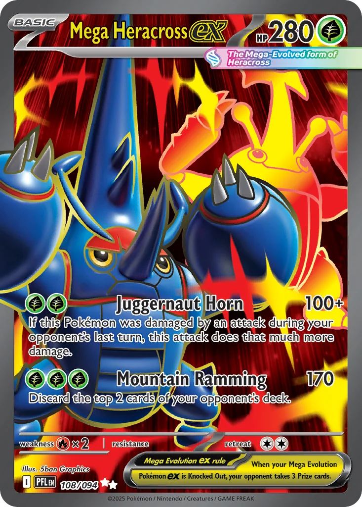 Mega Heracross ex · Phantasmal Flames