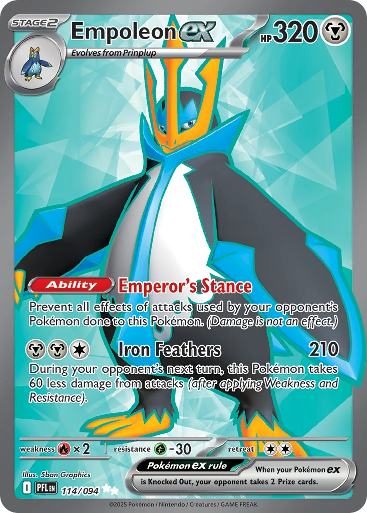 Empoleon ex · Phantasmal Flames