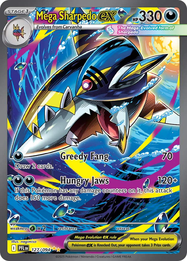 Mega Sharpedo ex · Phantasmal Flames