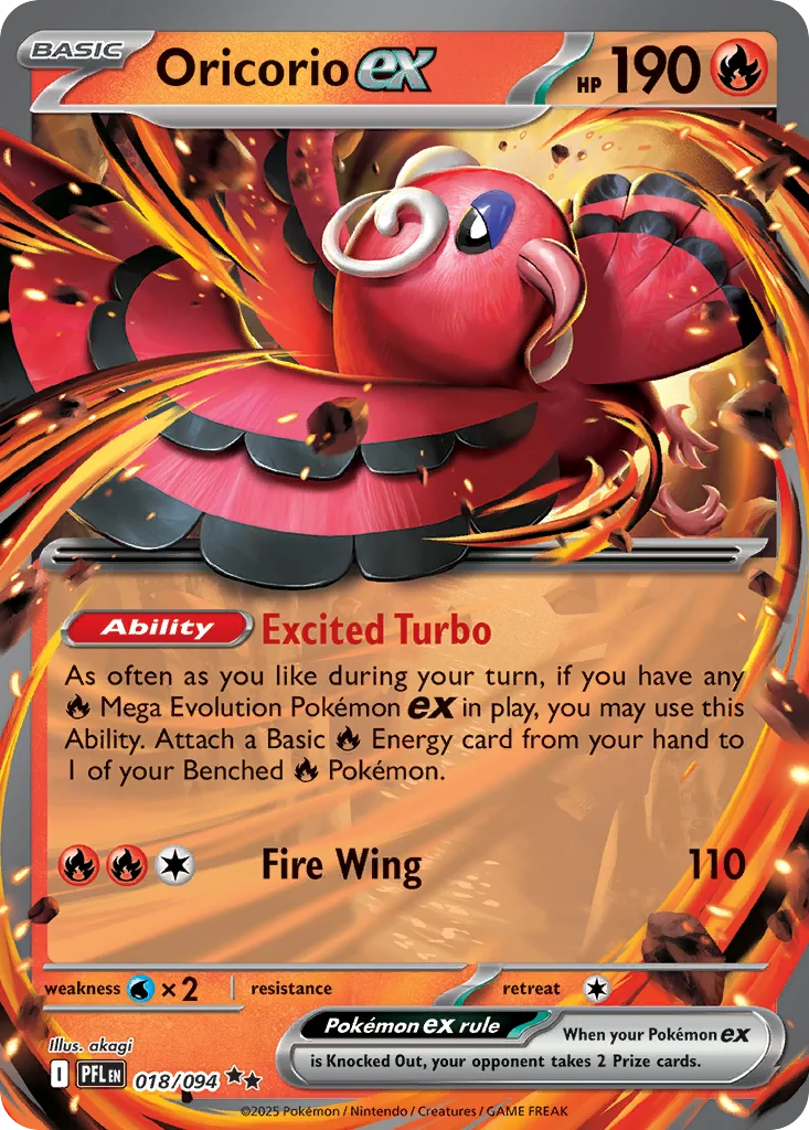Oricorio ex · Phantasmal Flames
