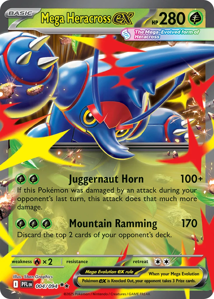 Mega Heracross ex · Phantasmal Flames