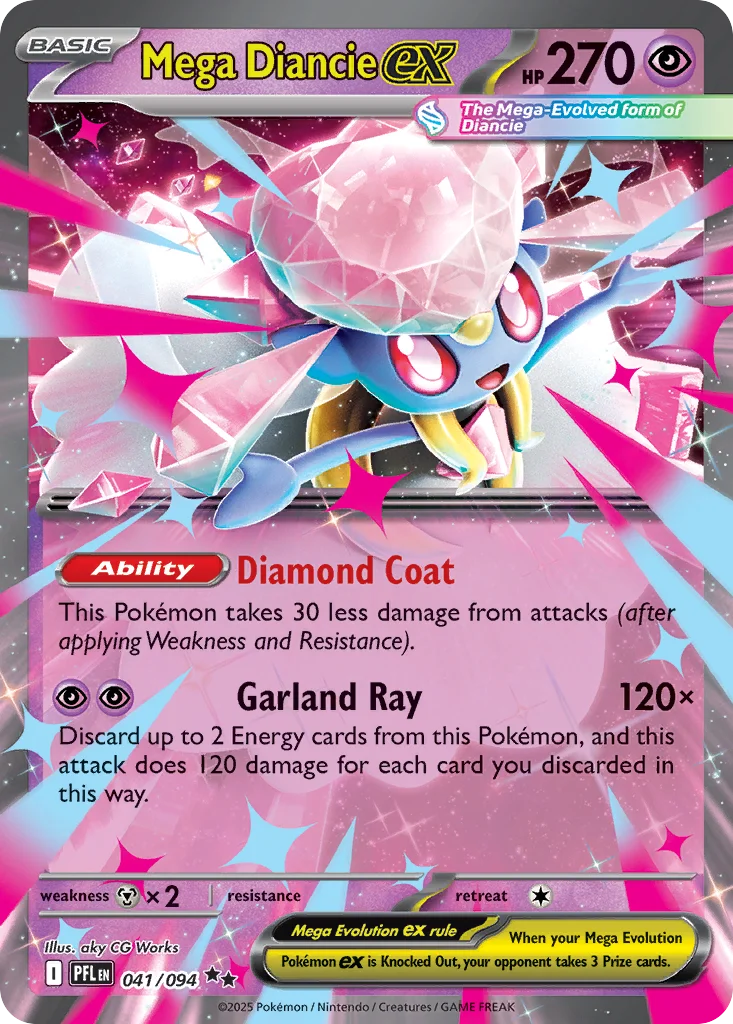 Mega Diancie ex · Phantasmal Flames