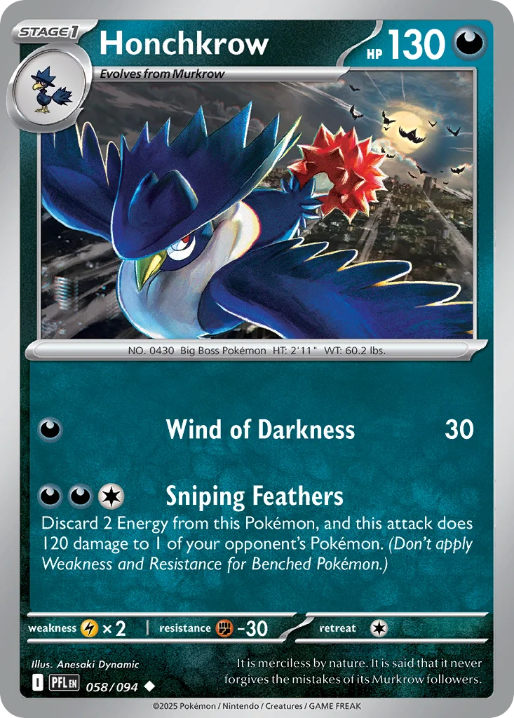 Honchkrow · Phantasmal Flames