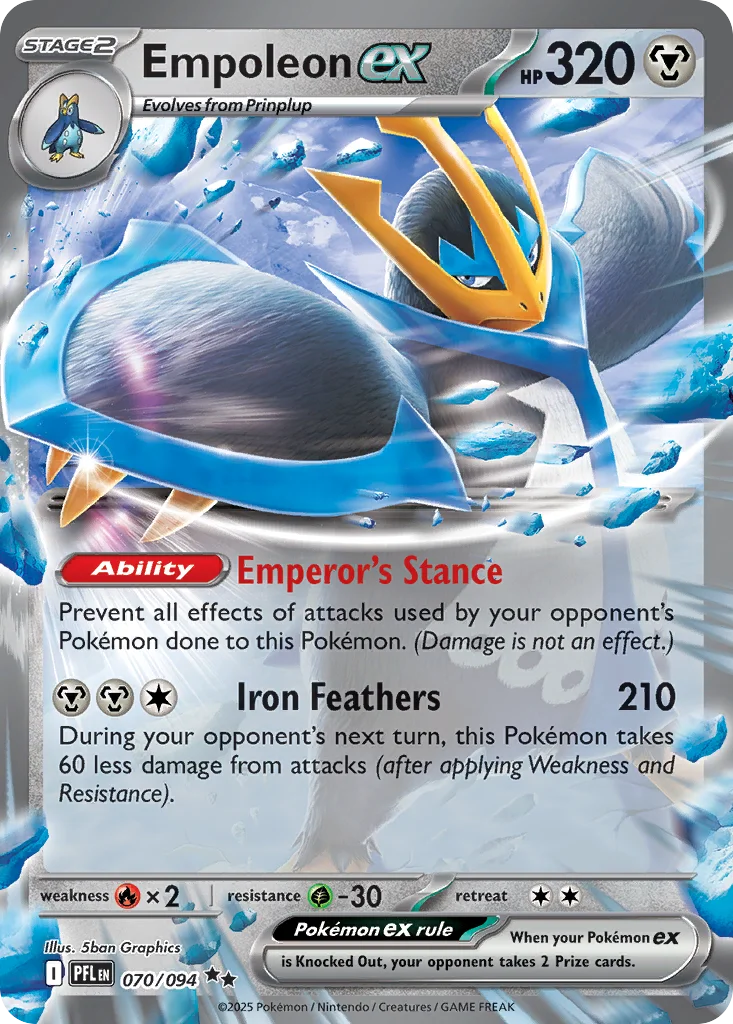 Empoleon ex · Phantasmal Flames