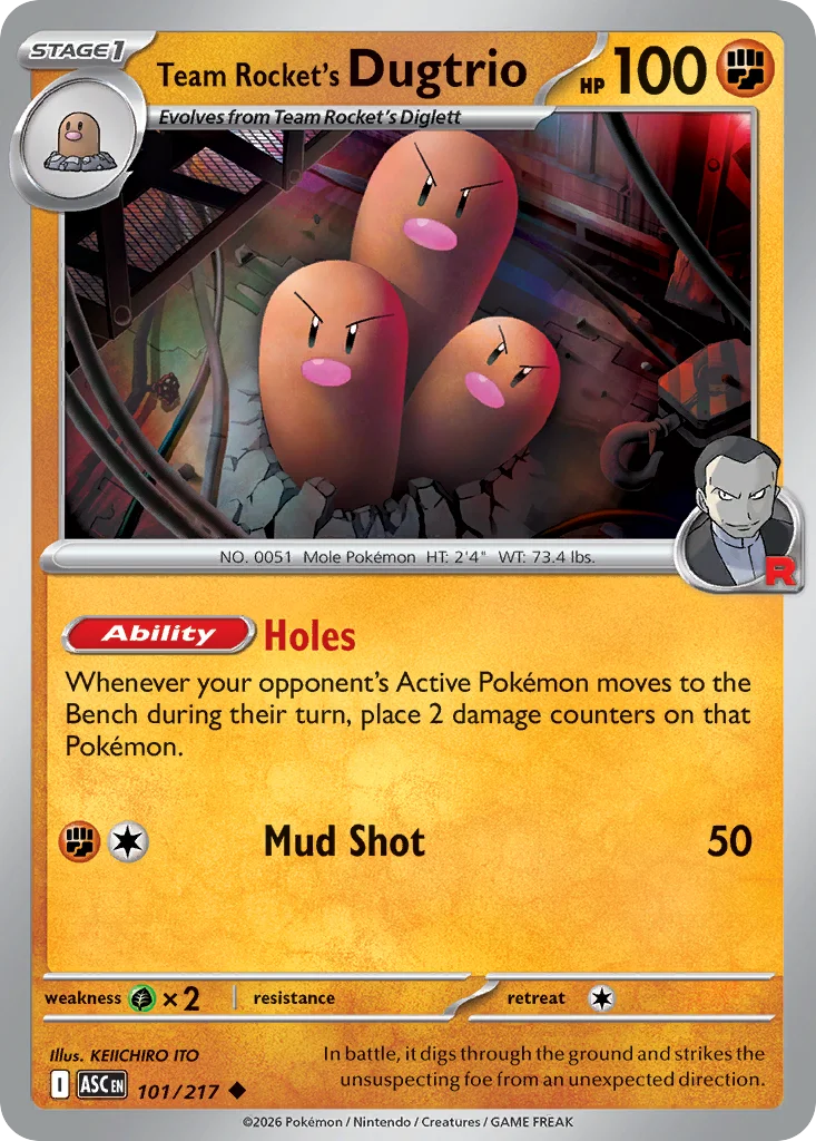 Team Rocket's Dugtrio · Ascended Heroes