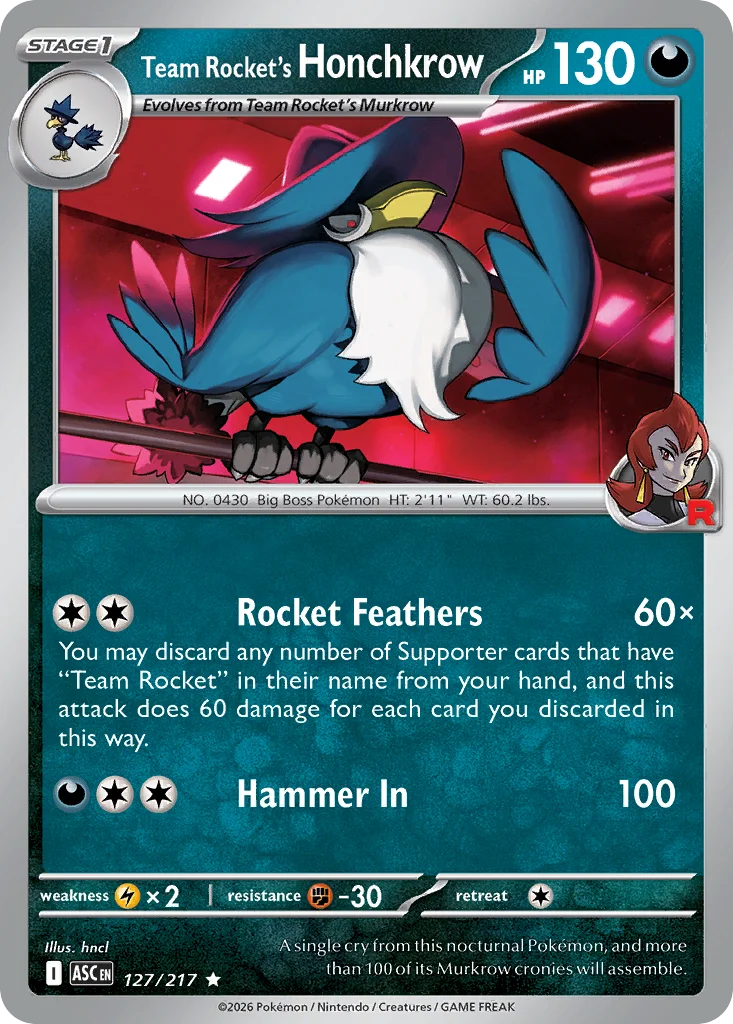 Team Rocket's Honchkrow · Ascended Heroes