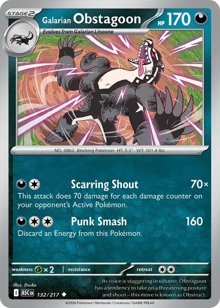 Galarian Obstagoon · Ascended Heroes