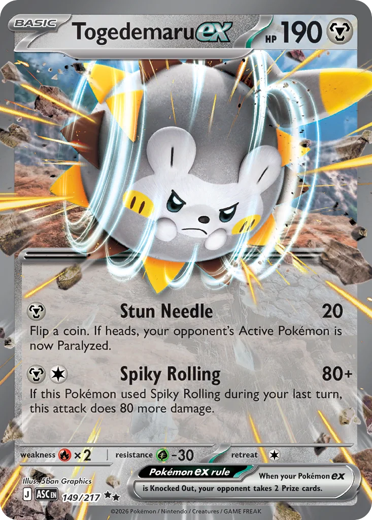 Togedemaru ex · Ascended Heroes