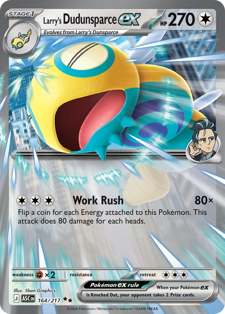Larry's Dudunsparce ex · Ascended Heroes