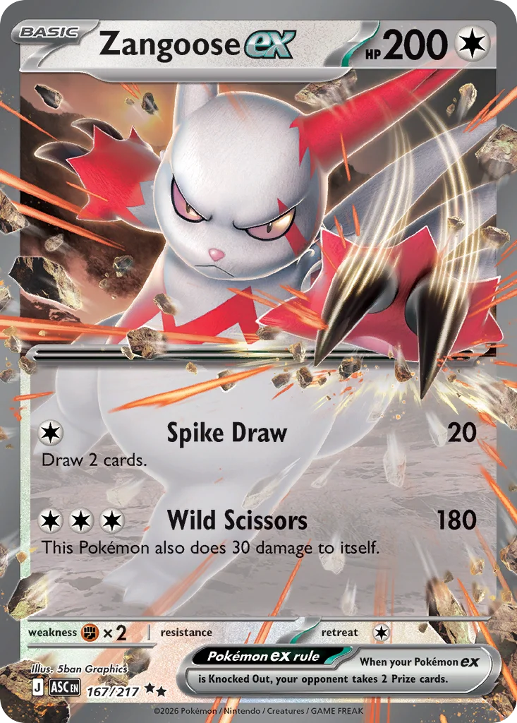 Zangoose ex · Ascended Heroes