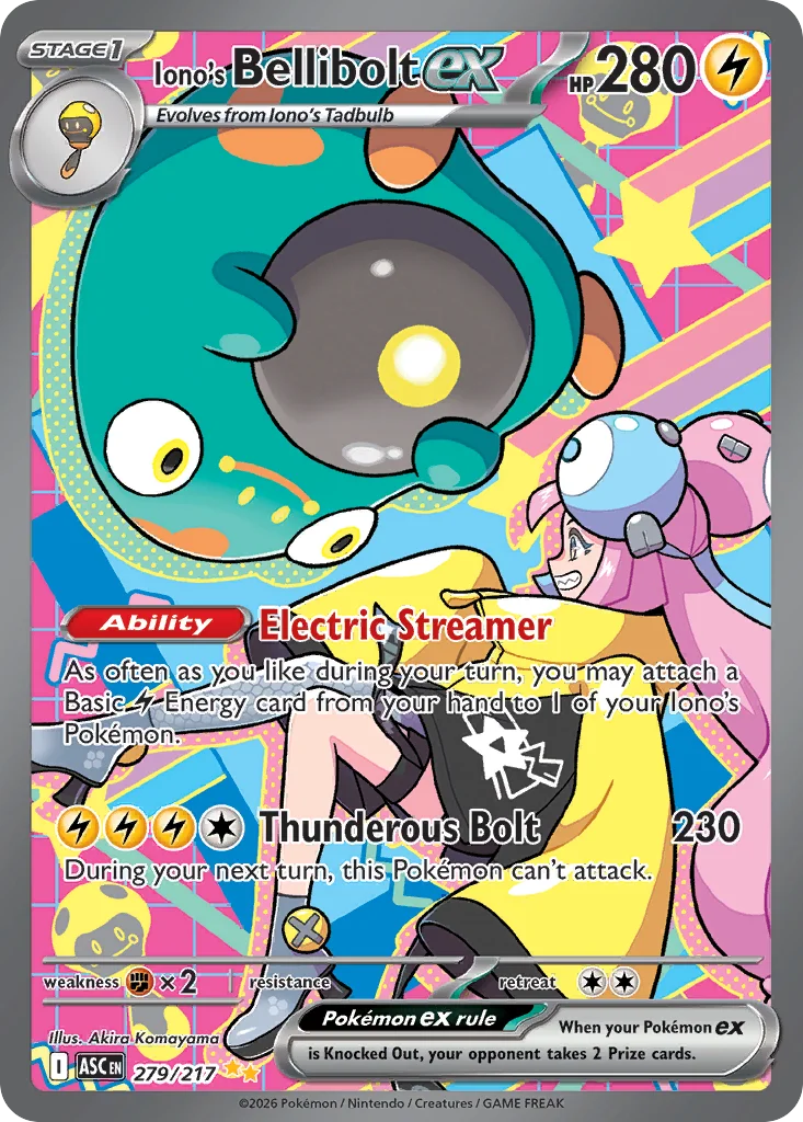 Iono's Bellibolt ex · Ascended Heroes