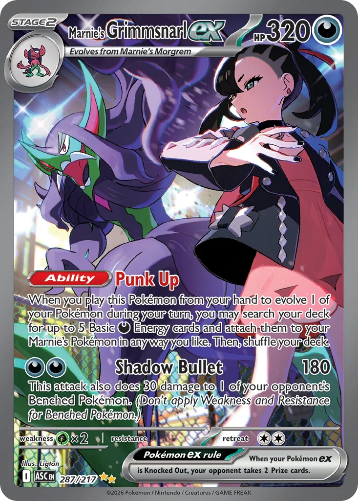 Marnie's Grimmsnarl ex · Ascended Heroes