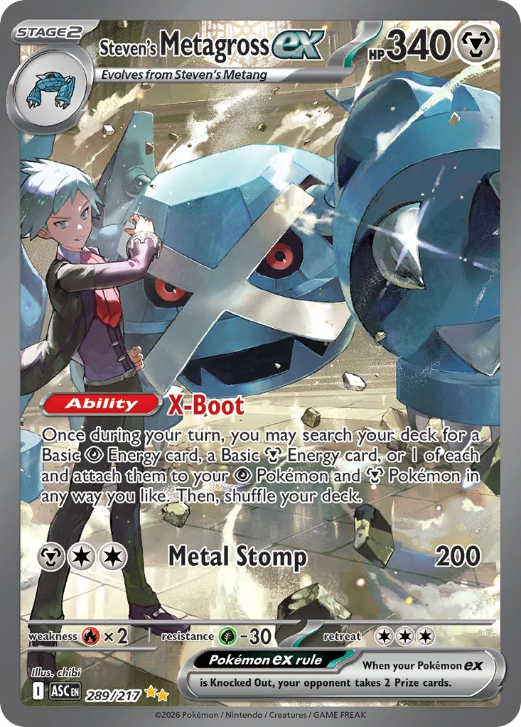 Steven's Metagross ex · Ascended Heroes