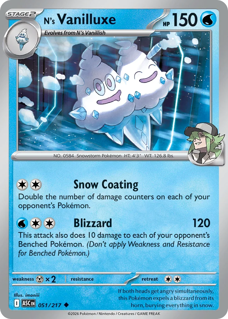 N's Vanilluxe · Ascended Heroes