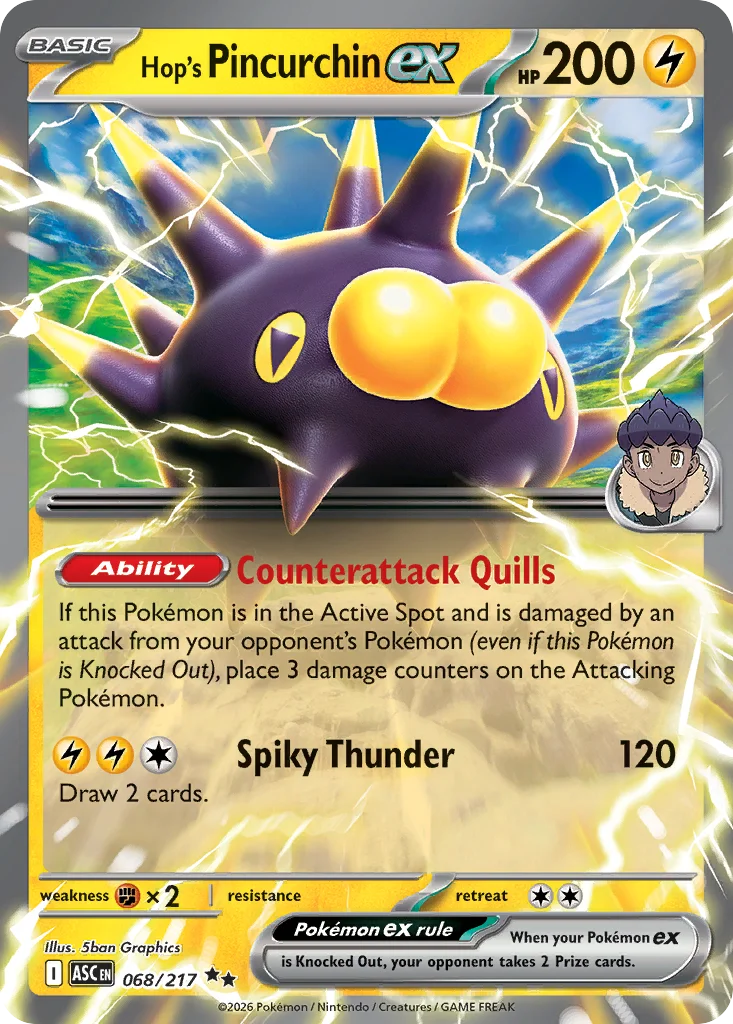 Hop's Pincurchin ex · Ascended Heroes