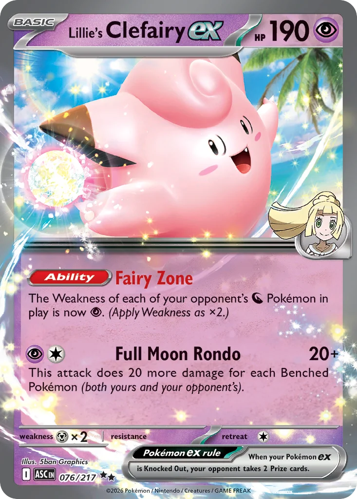Lillie's Clefairy ex · Ascended Heroes