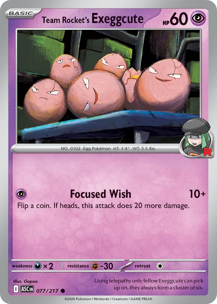 Team Rocket's Exeggcute · Ascended Heroes