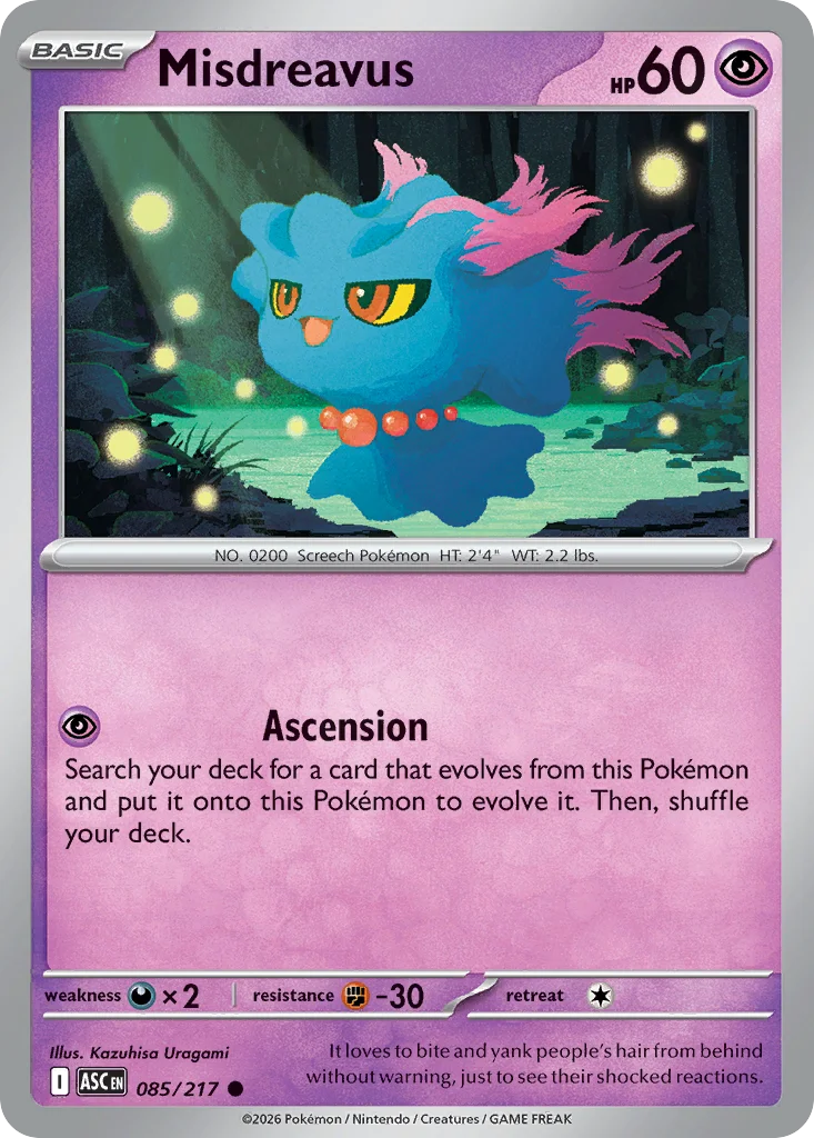 Misdreavus · Ascended Heroes