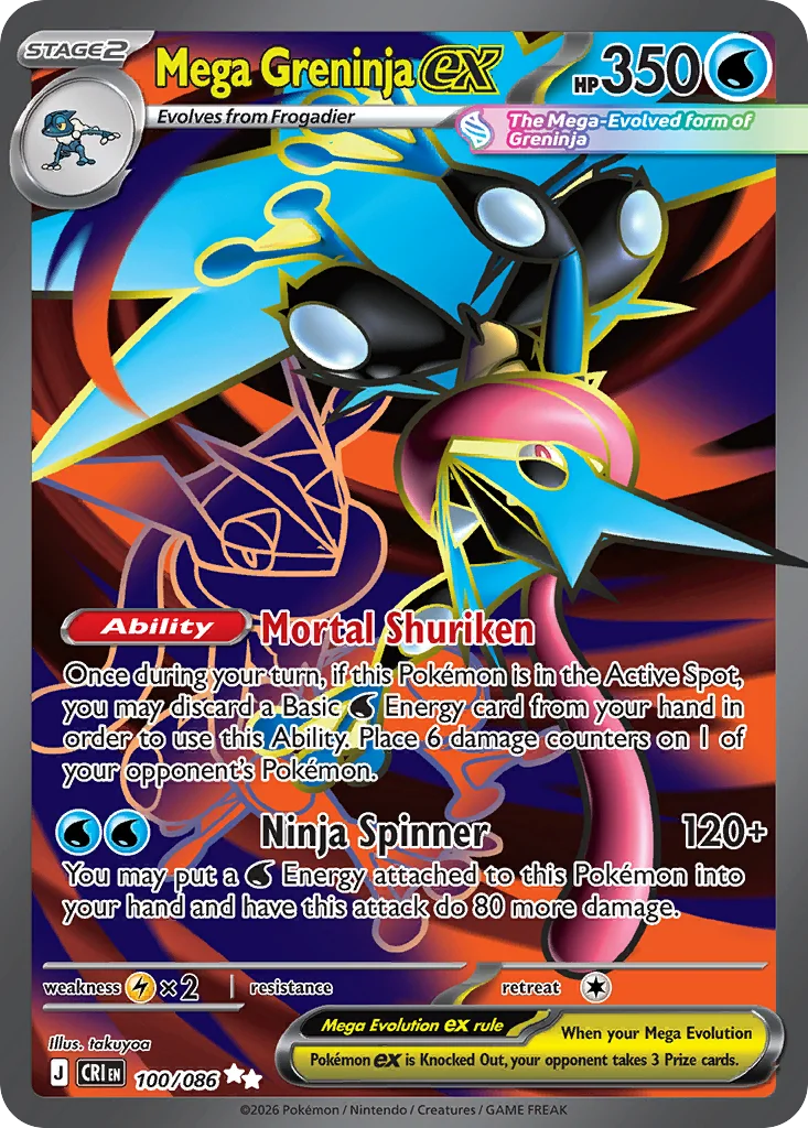 Mega Greninja ex · Chaos Rising