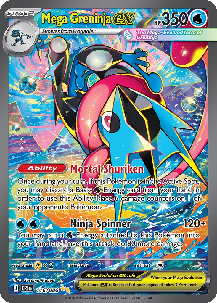 Mega Greninja ex · Chaos Rising