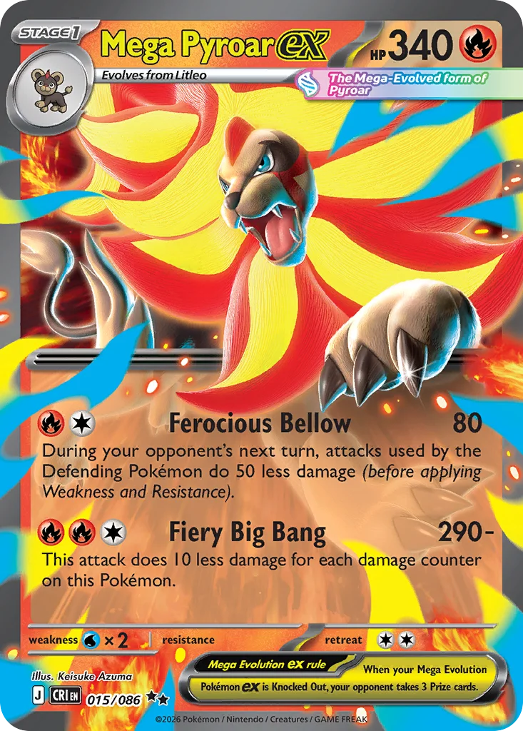 Mega Pyroar ex · Chaos Rising